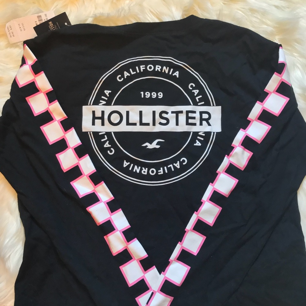 NWT Hollister Checkered Long Sleeve Tee